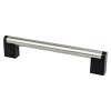 Studio Remix 160mm CC Brushed Nickel and Matte Black Pull