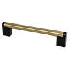 Studio Remix 160mm CC Modern Brushed Gold and Matte Black Pull