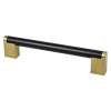 Studio Remix 160mm CC Matte Black and Modern Brushed Gold Pull