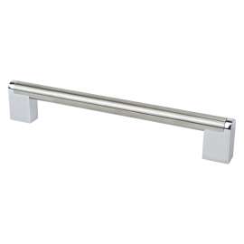 Studio Remix 192mm CC Brushed Nickel and Polished Chrome Pull