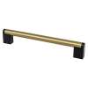 Studio Remix 192mm CC Modern Brushed Gold and Matte Black Pull