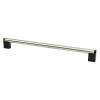 Studio Remix 12 inch CC Brushed Nickel and Matte Black Appliance Pull