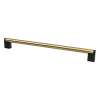 Studio Remix 12 inch CC Modern Brushed Gold and Matte Black Appliance Pull