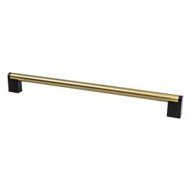 Studio Remix 12 inch CC Modern Brushed Gold and Matte Black Appliance Pull