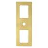 Statler Modern Brushed Gold Cutout Backplate