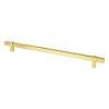 Rivet Rebel 12 inch CC Modern Brushed Gold Appliance Pull
