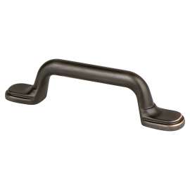 Vibrato 3 inch CC Verona Bronze Flat Ends Pull