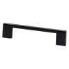 Transitional Advantage Four 96mm CC Matte Black Rectangle Pull