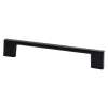 Transitional Advantage Four 128mm CC Matte Black Rectangle Pull