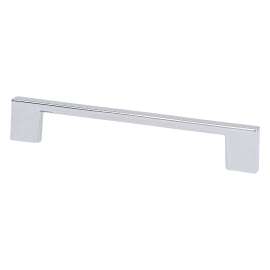 Transitional Advantage Four 128mm CC Polished Chrome Rectangle Pull