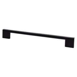 Transitional Advantage Four 192mm CC Matte Black Rectangle Pull