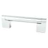 Contemporary Advantage Three 96mm CC Polished Chrome Bar Pull