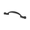 Traditional Advantage Four 3 inch CC Matte Black Rounded End Pull