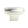Transitional Advantage One Brushed Nickel Rounded Rectangle Knob