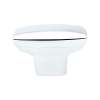 Transitional Advantage One Polished Chrome Rounded Rectangle Knob