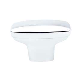 Transitional Advantage One Polished Chrome Rounded Rectangle Knob