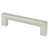 Square 96mm CC Brushed Nickel Pull