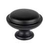 Traditional Advantage One Matte Black Rimmed Knob