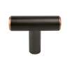 Transitional Advantage Two Verona Bronze T-Bar Knob