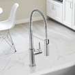 Catris Semi-Pro Pull-Down Dual-Spray Kitchen Faucet - PVD Steel, 401918
