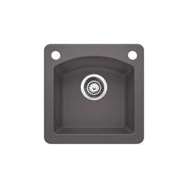 Bar Sink 2-Hole, Silgranit II in Cinder