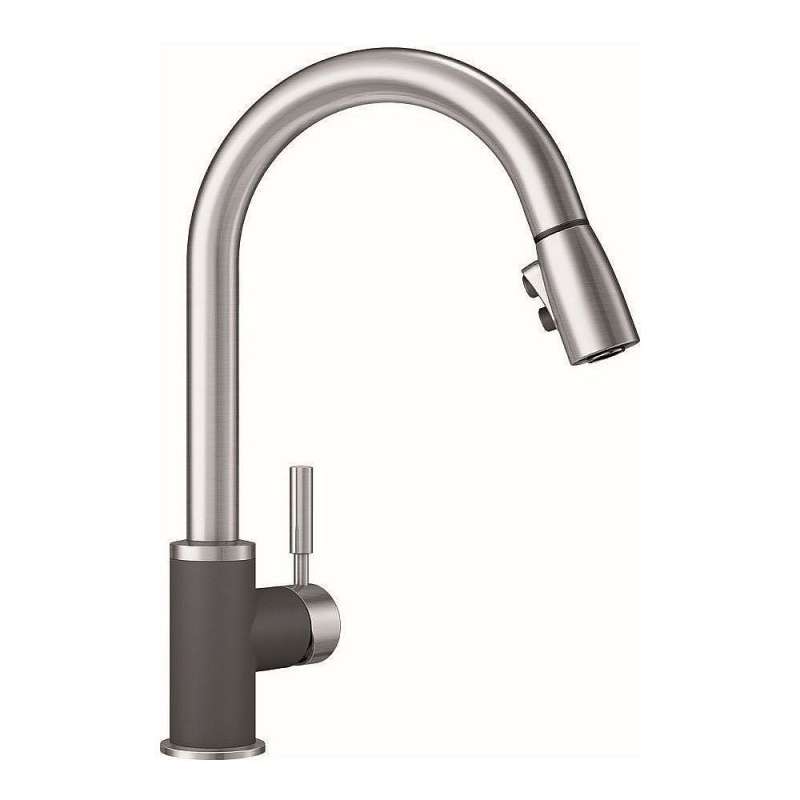 Cinder/Stainless Dual Finish Blanco 442065 Sonoma 2.2 Bar Sink Faucet