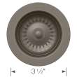 Color-Coordinated Metal Disposal Flange - Volcano Gray, 203451
