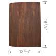 Wood Cutting Board for Performa 60/40 Sink, 227346