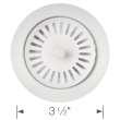 Color-Coordinated Metal Disposal Flange - White, 240328