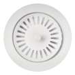 Color-Coordinated Metal Disposal Flange - White, 240328