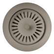 Color-Coordinated Metal Disposal Flange - Truffle, 240332