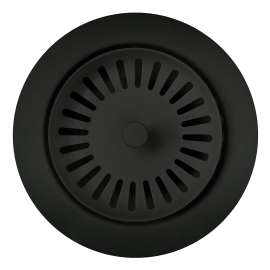 Color-Coordinated Metal Disposal Flange - Coal Black, 240339