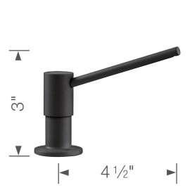 400693-M Torre Soap Dispenser in Anthracite