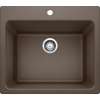 K-401922 22-in X 25-in Liven Granite Laundry Sink with Strainerin Cafe Brown