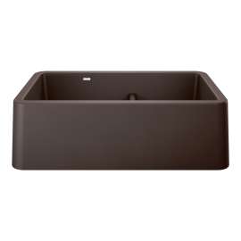 Ikon SILGRANIT 33" Double Bowl Apron-Front Farmhouse Sink with Low Divide - Café, 402323