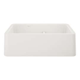 KA-402324 Ikon 33" Apron Low Divide Sink Kit in White