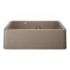 Ikon SILGRANIT 33" Double Bowl Apron-Front Farmhouse Sink with Low Divide - Truffle, 402329