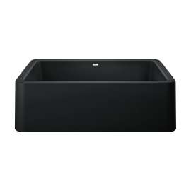 Ikon SILGRANIT 33" Single Bowl Apron-Front Farmhouse Sink - Coal Black, 402575