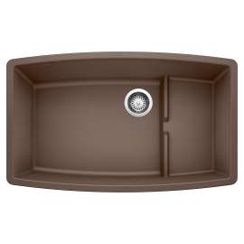 Performa Cascade SILGRANIT 32" Single Bowl Undermount Kitchen Sink with Colander - Café, 440063