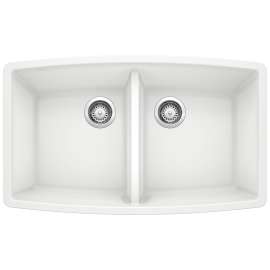 KA-440071 Performa Equal Double Bowl Sink Kit in White