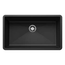 Precis SILGRANIT 32" Super Single Undermount Kitchen Sink - Anthracite, 440149