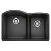 Diamond SILGRANIT 32" 60/40 Double Bowl Undermount Kitchen Sink - Anthracite, 440179