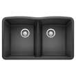 KA-440184 Diamond Equal Double Bowl Sink Kit in Anthracite