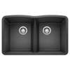 Diamond SILGRANIT 32" 50/50 Double Bowl Undermount Kitchen Sink - Anthracite, 440184