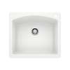 KA-440211 Diamond Single Bowl Dual Mount Sink Kit in White