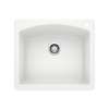 Diamond SILGRANIT 25" Single Bowl Dual Mount Kitchen Sink - White, 440211