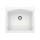 Diamond SILGRANIT 25" Single Bowl Dual Mount Kitchen Sink - White, 440211