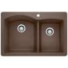 Diamond SILGRANIT 33" 60/40 Double Bowl Dual Mount Kitchen Sink - Café, 440213