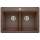 Diamond SILGRANIT 33" 50/50 Double Bowl Dual Mount Kitchen Sink - Café, 440218