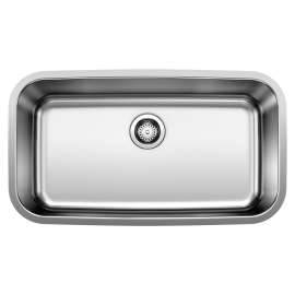 Stellar 28" Single Bowl Undermount Stainless Steel Kitchen Sink, 441024